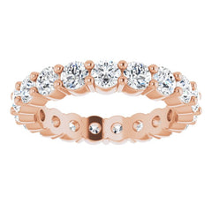 14K Rose 1 3/4 CTW Natural Diamond Eternity Band Size 4.5 14K Rose 1 3/4 CTW Natural Diamond Eternity Band Size 4.5