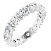 Platinum 1 3/4 CTW Natural Diamond Eternity Band Size 4.5