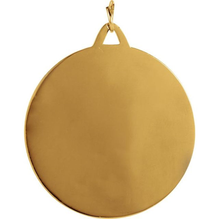 14K Yellow 33 mm St. Christopher Medal 14K Yellow 33 mm St. Christopher Medal