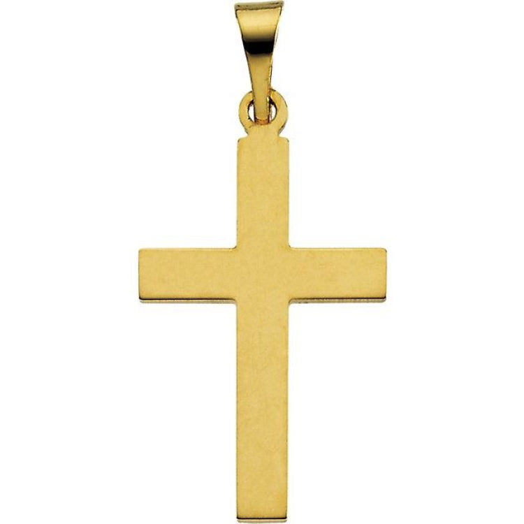18K Yellow 22 x 14 mm Cross Pendant 18K Yellow 22 x 14 mm Cross Pendant