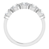 14K White 7/8 CTW Natural Diamond Anniversary Band