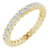 14K Yellow 7/8 CTW Natural Diamond Eternity Band Size 6.5