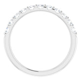 14K White 1/2 CTW Natural Diamond Anniversary Band