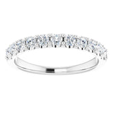Platinum 1/2 CTW Natural Diamond Anniversary Band