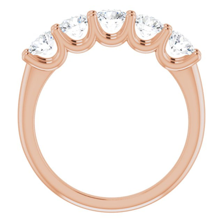 14K Rose 1 1/3 CTW Natural Diamond Anniversary Band 14K Rose 1 1/3 CTW Natural Diamond Anniversary Band