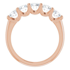 14K Rose 1 1/3 CTW Natural Diamond Anniversary Band 14K Rose 1 1/3 CTW Natural Diamond Anniversary Band