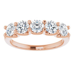 14K Rose 1 1/3 CTW Natural Diamond Anniversary Band 14K Rose 1 1/3 CTW Natural Diamond Anniversary Band