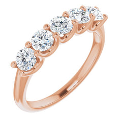 14K Rose 1 CTW Natural Diamond Anniversary Band 14K Rose 1 CTW Natural Diamond Anniversary Band