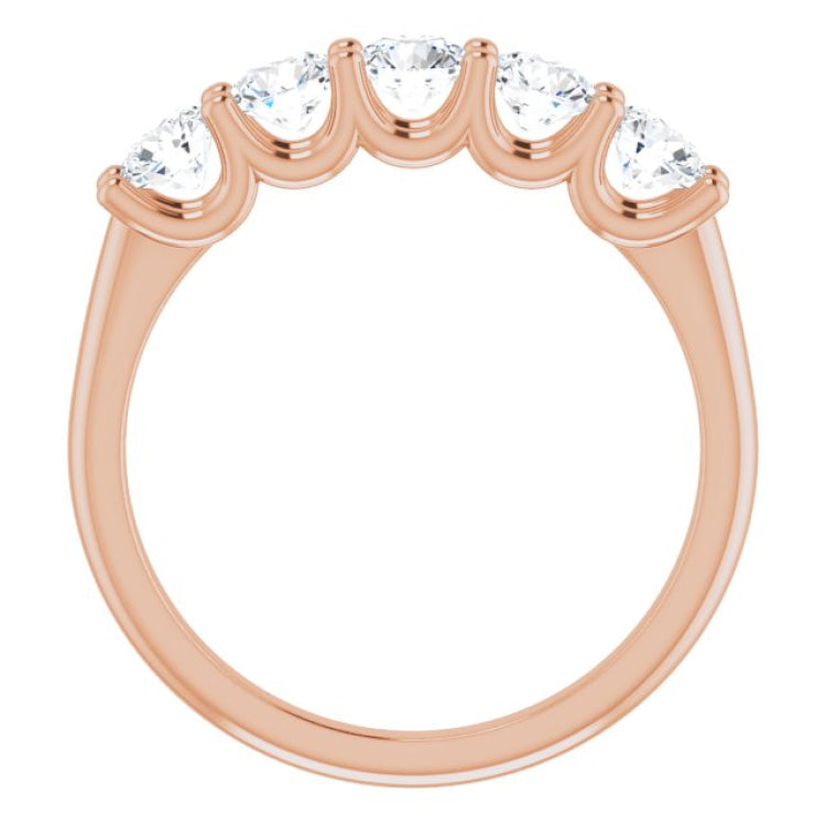 14K Rose 1 CTW Natural Diamond Anniversary Band 14K Rose 1 CTW Natural Diamond Anniversary Band