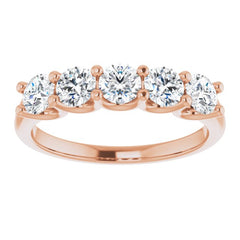 14K Rose 1 CTW Natural Diamond Anniversary Band 14K Rose 1 CTW Natural Diamond Anniversary Band