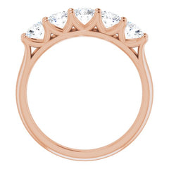 14K Rose 1 CTW Natural Diamond Anniversary Band 14K Rose 1 CTW Natural Diamond Anniversary Band