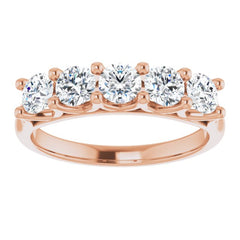 14K Rose 1 CTW Natural Diamond Anniversary Band 14K Rose 1 CTW Natural Diamond Anniversary Band