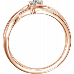 14K Rose 1/2 CT Natural Diamond Ring 14K Rose 1/2 CT Natural Diamond Ring