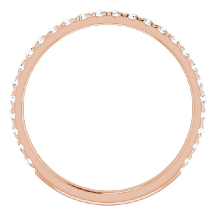 14K Rose 1/3 CTW Natural Diamond French-Set Anniversary Band 14K Rose 1/3 CTW Natural Diamond French-Set Anniversary Band