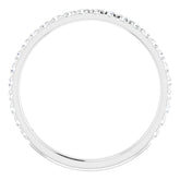 Platinum 1/3 CTW Natural Diamond French-Set Anniversary Band