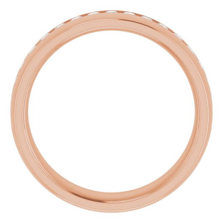 14K Rose 1/2 CTW Natural Diamond Band 14K Rose 1/2 CTW Natural Diamond Band