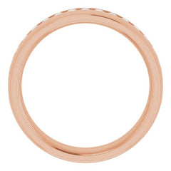 14K Rose 1/2 CTW Natural Diamond Band 14K Rose 1/2 CTW Natural Diamond Band