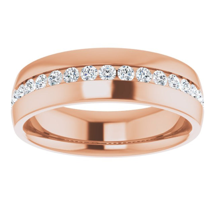 14K Rose 1/2 CTW Natural Diamond Band 14K Rose 1/2 CTW Natural Diamond Band