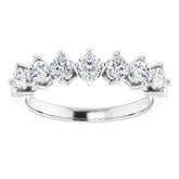 14K White 3/4 CTW Natural Diamond Anniversary Band