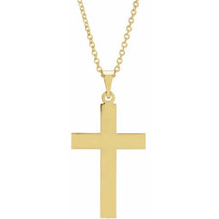 14K Yellow 22 x 14 mm Cross 18" Necklace 14K Yellow 22 x 14 mm Cross 18" Necklace