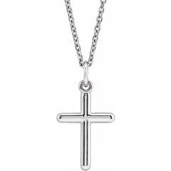 14K White Cross 18" Necklace 14K White Cross 18" Necklace
