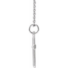 14K White Cross 18" Necklace 14K White Cross 18" Necklace