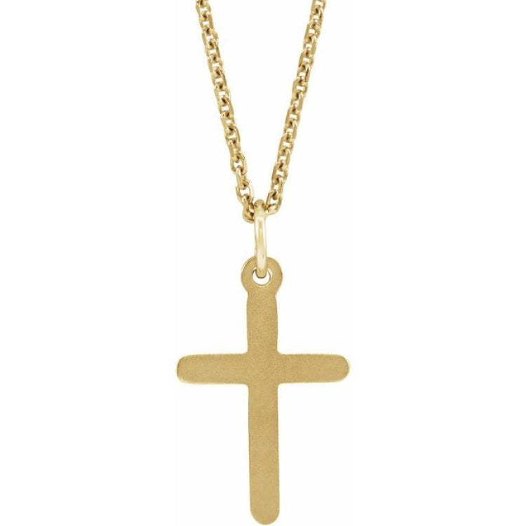 14K Yellow Cross 18" Necklace 14K Yellow Cross 18" Necklace