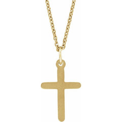 14K Yellow Cross 18" Necklace 14K Yellow Cross 18" Necklace