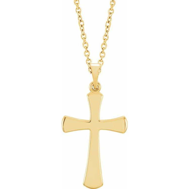 14K Yellow Cross 18" Necklace 14K Yellow Cross 18" Necklace