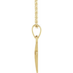 14K Yellow Cross 18" Necklace 14K Yellow Cross 18" Necklace