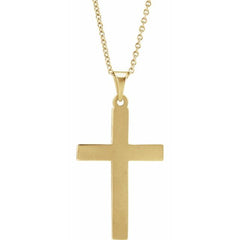 14K Yellow Cross 18" Necklace 14K Yellow Cross 18" Necklace