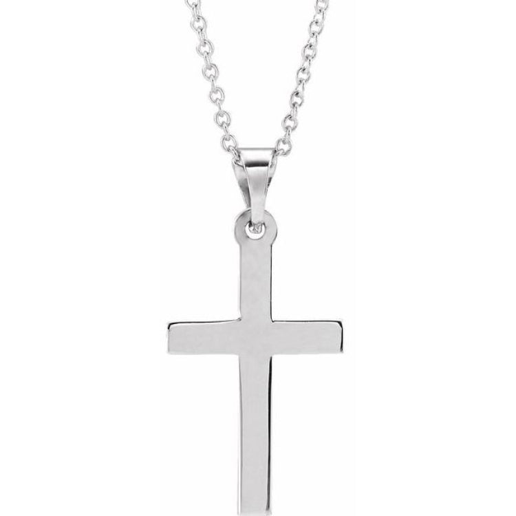 Sterling Silver Cross 18" Necklace Sterling Silver Cross 18" Necklace