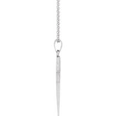 Sterling Silver Cross 18" Necklace