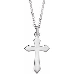 14K White Cross 18" Necklace 14K White Cross 18" Necklace