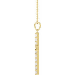 14K Yellow 1 1/4 CTW Natural Diamond Cross 18" Necklace 14K Yellow 1 1/4 CTW Natural Diamond Cross 18" Necklace