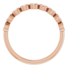 14K Rose 1/4 CTW Natural Diamond Anniversary Band 14K Rose 1/4 CTW Natural Diamond Anniversary Band