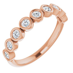 14K Rose 1/2 CTW Natural Diamond Anniversary Band 14K Rose 1/2 CTW Natural Diamond Anniversary Band
