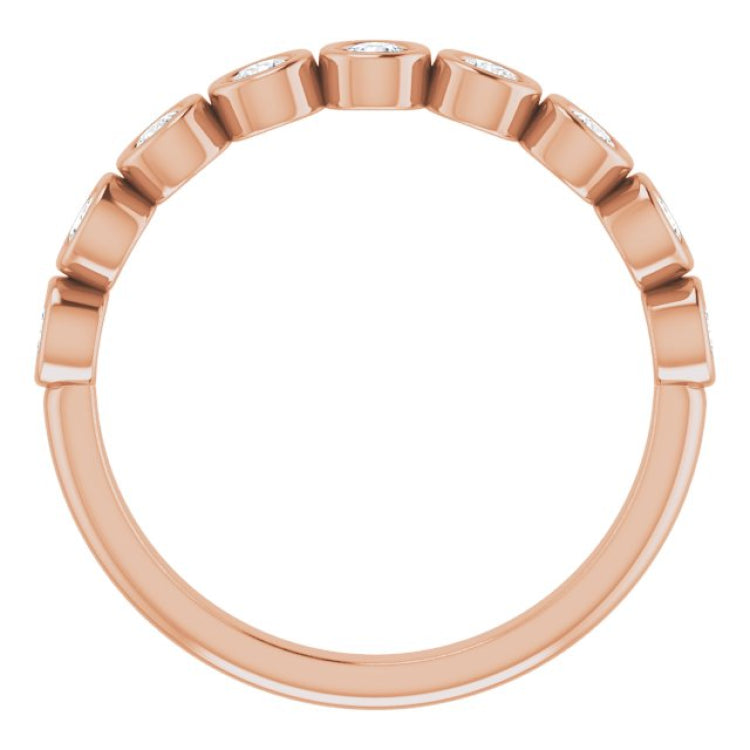 14K Rose 1/2 CTW Natural Diamond Anniversary Band 14K Rose 1/2 CTW Natural Diamond Anniversary Band