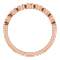 14K Rose 1/2 CTW Natural Diamond Anniversary Band 14K Rose 1/2 CTW Natural Diamond Anniversary Band