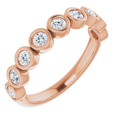 14K Rose 1/2 CTW Natural Diamond Anniversary Band 14K Rose 1/2 CTW Natural Diamond Anniversary Band