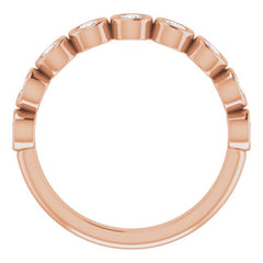 14K Rose 1/2 CTW Natural Diamond Anniversary Band 14K Rose 1/2 CTW Natural Diamond Anniversary Band