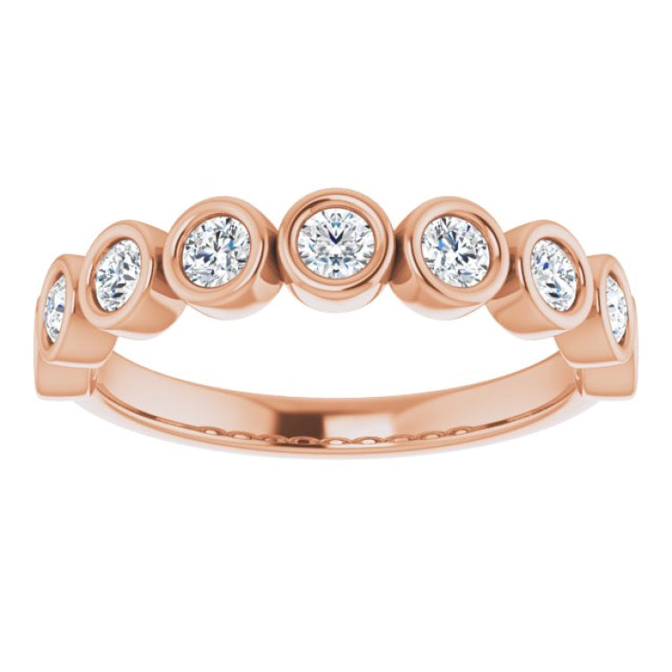 14K Rose 1/2 CTW Natural Diamond Anniversary Band 14K Rose 1/2 CTW Natural Diamond Anniversary Band