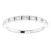 14K White 1/6 CTW Natural Diamond Anniversary Band