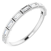 Platinum 1/5 CTW Natural Diamond Anniversary Band
