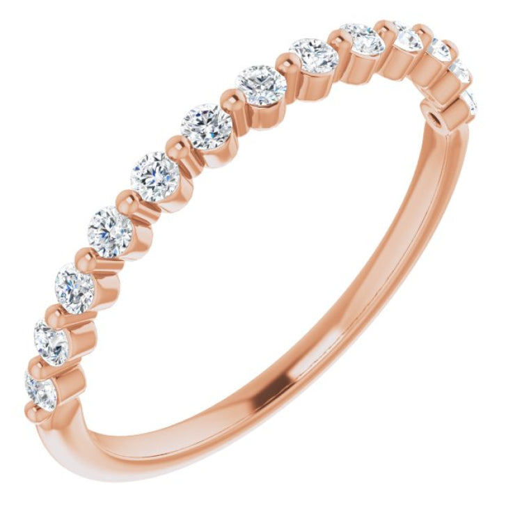 14K Rose 1/5 CTW Natural Diamond Anniversary Band 14K Rose 1/5 CTW Natural Diamond Anniversary Band