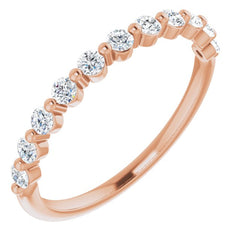 14K Rose 1/3 CTW Natural Diamond Anniversary Band 14K Rose 1/3 CTW Natural Diamond Anniversary Band