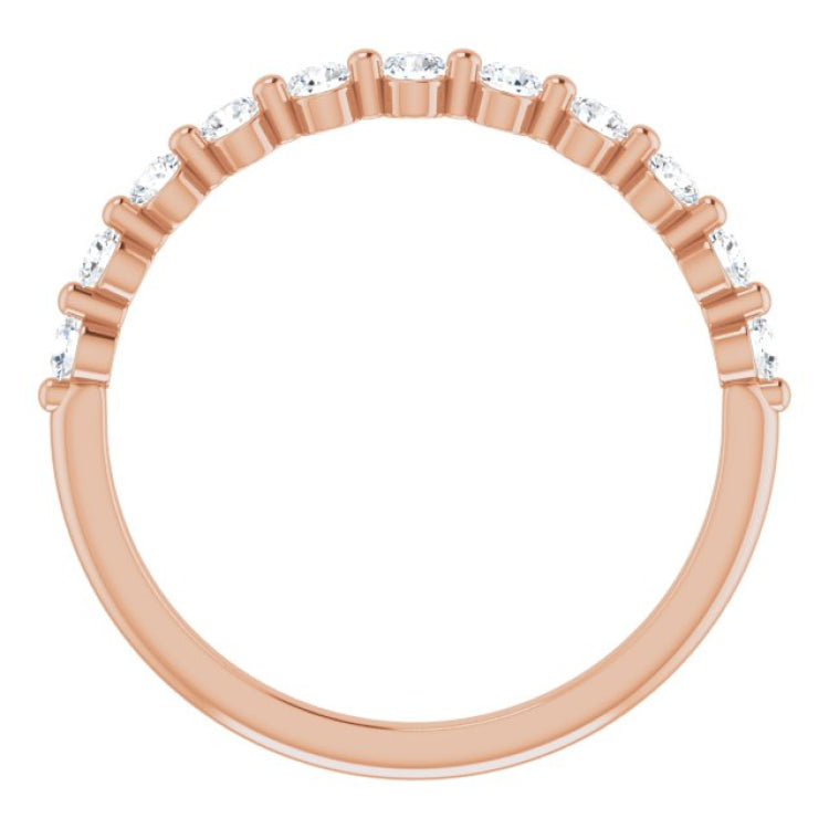 14K Rose 1/2 CTW Natural Diamond Anniversary Band 14K Rose 1/2 CTW Natural Diamond Anniversary Band