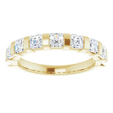 14K Yellow 1 3/8 CTW Natural Diamond Anniversary Band