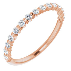 14K Rose 1/4 CTW Natual Diamond Anniversary Band 14K Rose 1/4 CTW Natual Diamond Anniversary Band