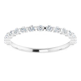 14K White 1/4 CTW Natual Diamond Anniversary Band